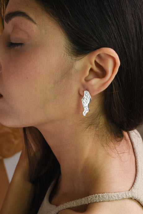 Foam Earrings - Silver 925