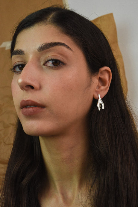 Coral Earrings - Silver 925
