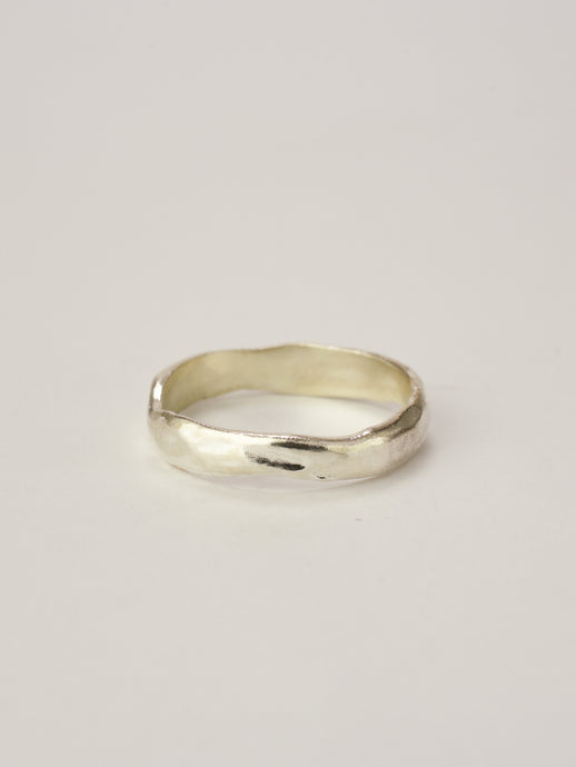 Bold wedding band for him - Silver 925