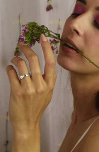 Nadia Ring - rubies - Silver 925
